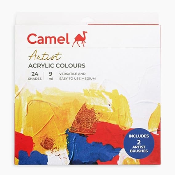 Camel Artist Acrylic Colours 12 shades X 20ml