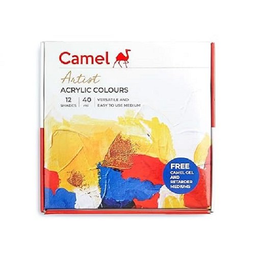Camel Artist Acrylic Colours 12 shades X 40ml