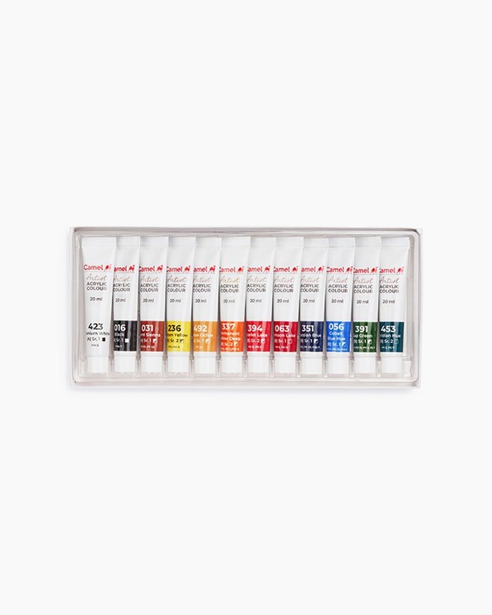 Camel Artist Acrylic Colours 12 shades X 20ml - Image 3