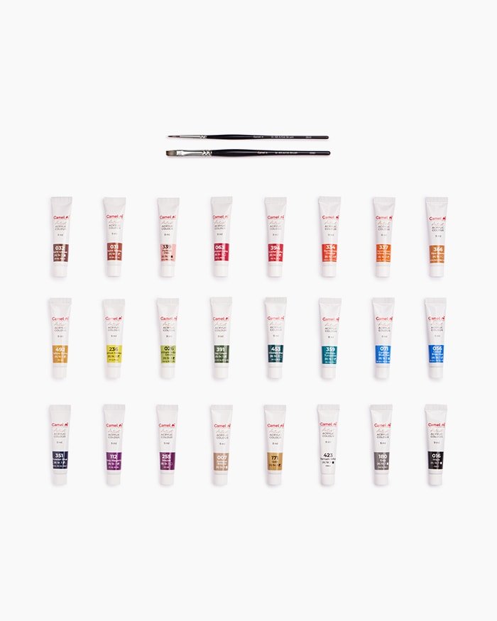 Camel Artist Acrylic Colours 24 shades X 9ml - Image 4