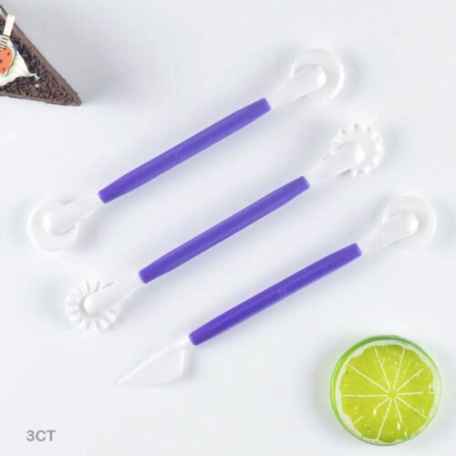 Plastic clay tool 2 side 3PC