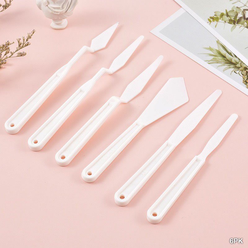 Plastic painting knife 6Pc