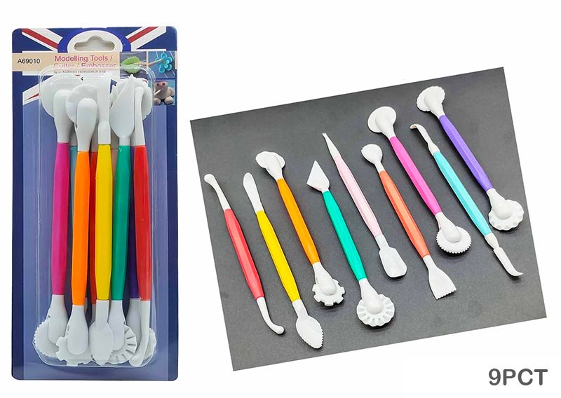 Plastic clay tool 9Pc