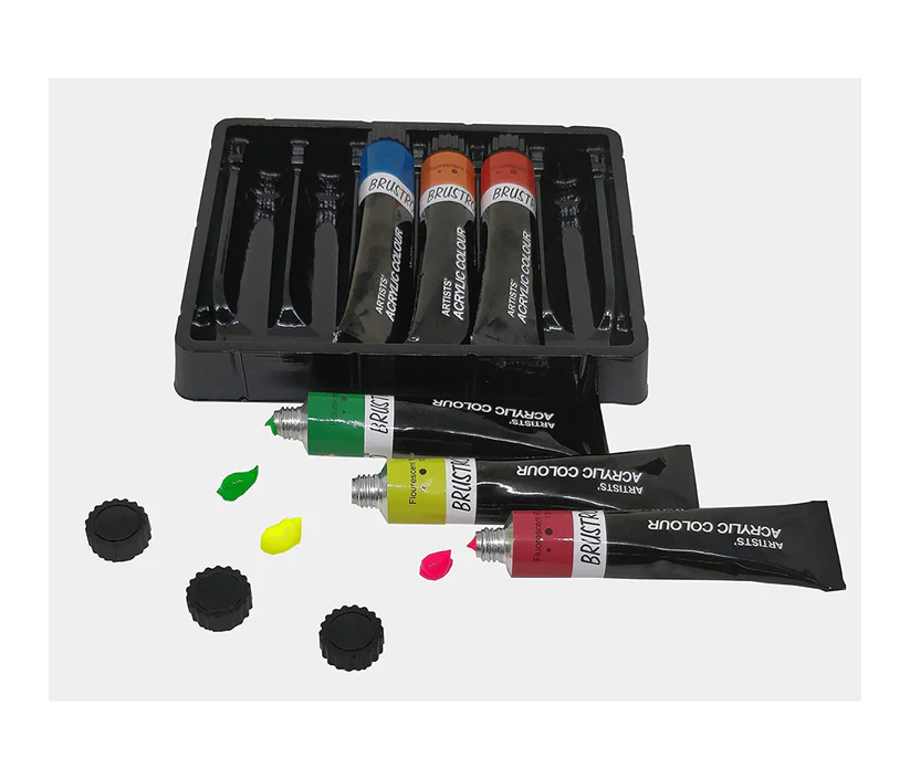 Brustro Artist Acrylic Colours 6 shades X 12ml - Image 6