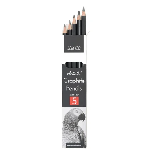 Brustro Artist Fineart Graphite Pencil SET OF 5