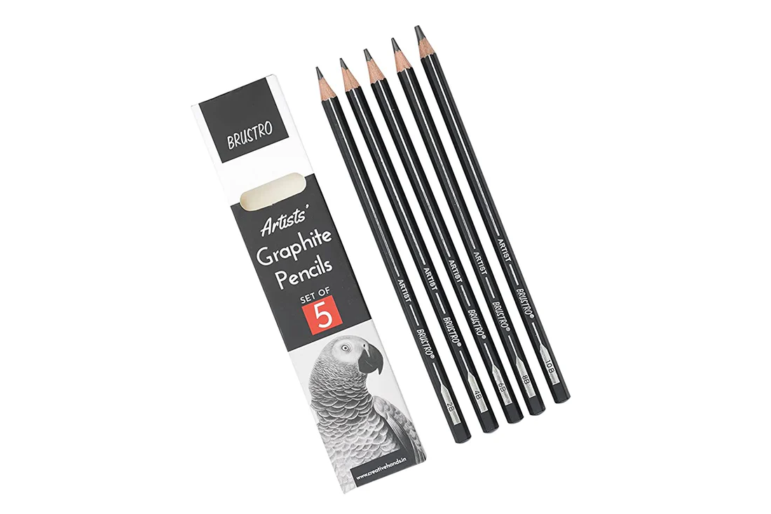 Brustro Artist Fineart Graphite Pencil SET OF 5 - Image 2