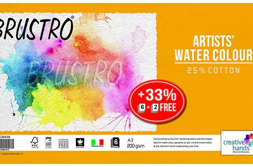 BRUSTRO Artists Watercolor Paper 200 GSM