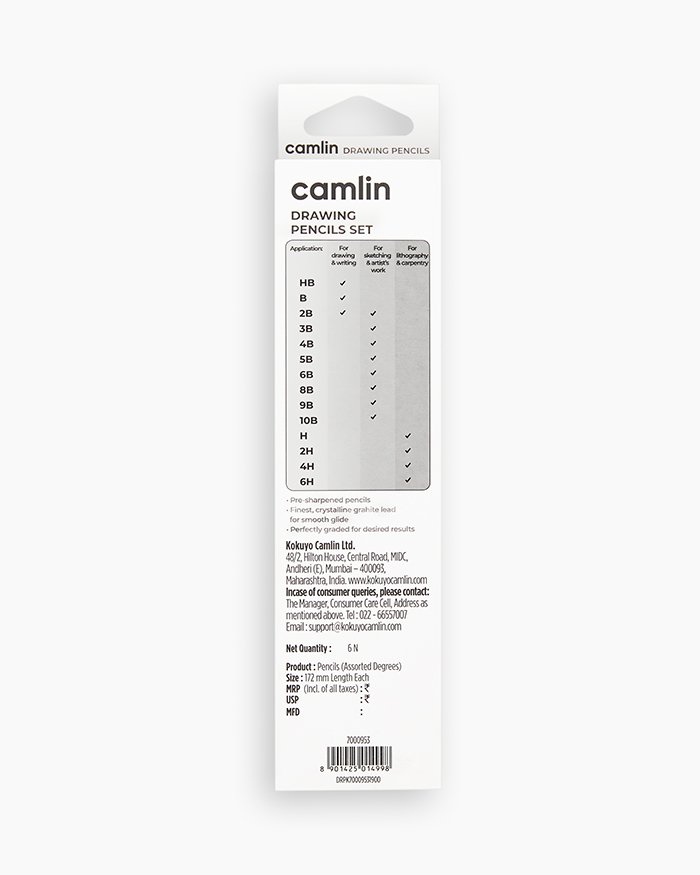 Camlin Drawing Pencils Set of 6 - Image 3
