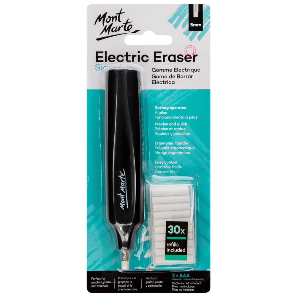 Mont Marte Electric Eraser With 30Pc Erasers