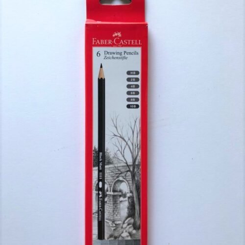 Faber Castell Drawing Pencil - Set of 6 (Black Matt)