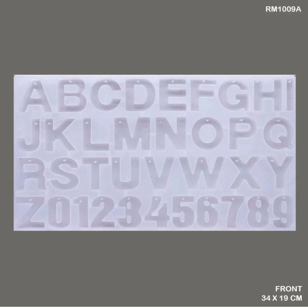 Alphabet Mould with key-chains hole RM1009A