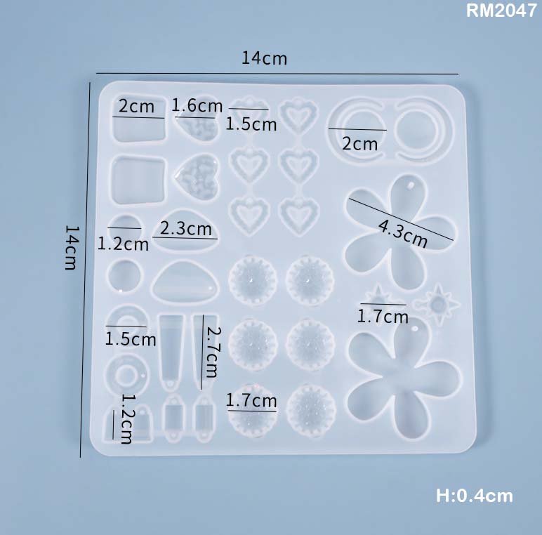 Earring Charms Mould RM2047 - Image 3
