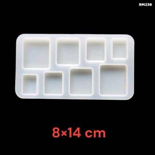 Silicon 8 cavity Square Mould RM238