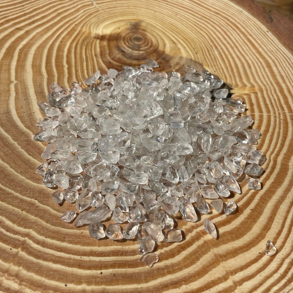 White Transparent Crystals Small Size - 250 gm