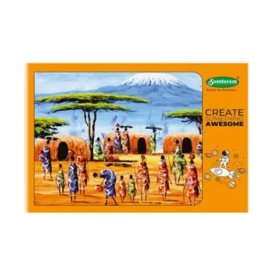 Sundaram Drawing Book A3 Cartridge Orange - 36 Pages