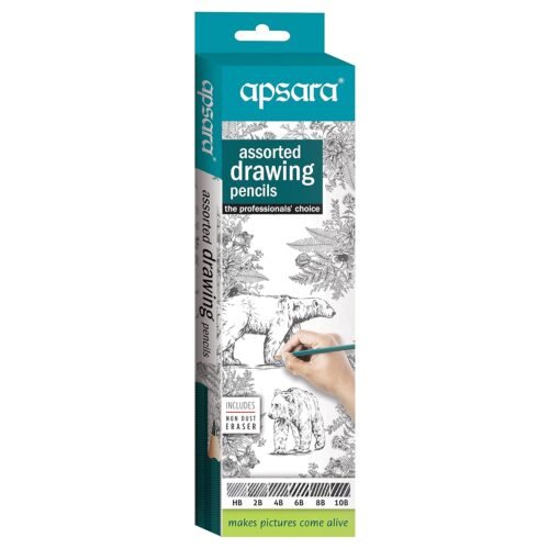 Apsara drawing pencils set of 6