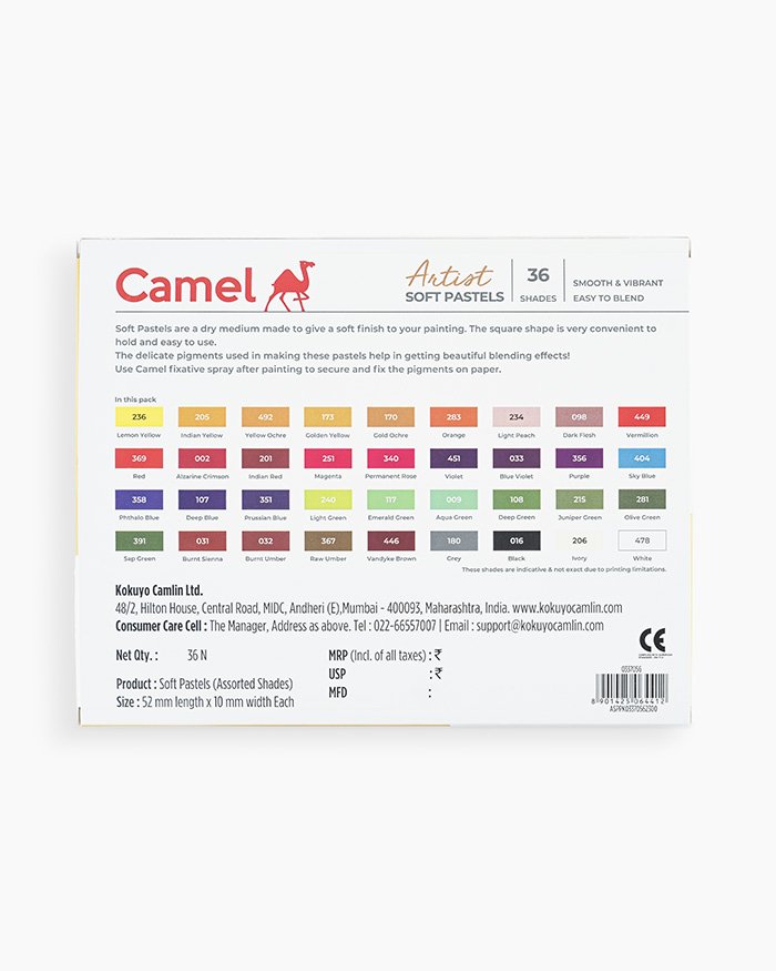 Camel Artists Soft Pastels Set of 36 - Image 5