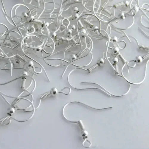 Silver Earring Making Hooks