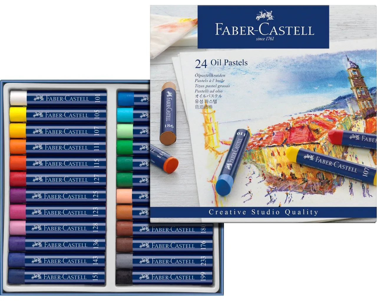 Faber-Castell Oil Pastels 24 Shades - Image 2