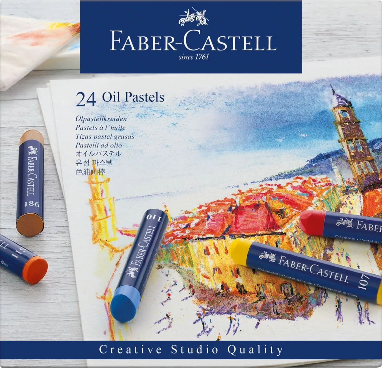 Faber-Castell Oil Pastels 24 Shades
