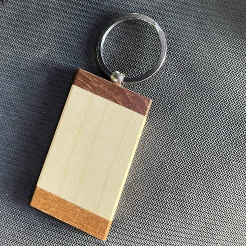 Wooden Keychain Base Rectangle Shape