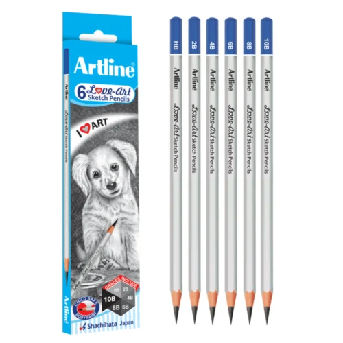 Artline sketch pencil set of 6