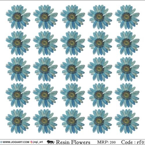 "Jogi Art Resin Flower Sticker Sheet - Waterproof, Fade-Resistant, Ideal for Resin Art, Jewelry Making, Scrapbooking & DIY Craft Projects"
