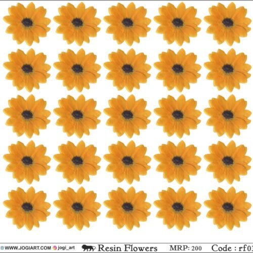 "Jogi Art Resin Flower Sticker Sheet - Waterproof, Fade-Resistant, Ideal for Resin Art, Jewelry Making, Scrapbooking & DIY Craft Projects"