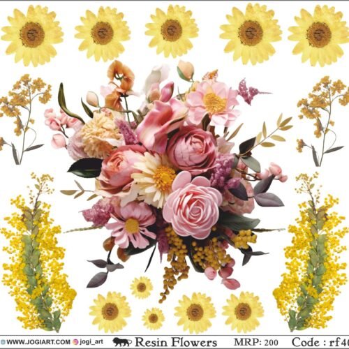 Resin flower Sticker - rf40