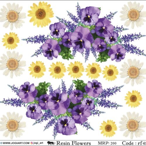 Resin flower Sticker - rf48