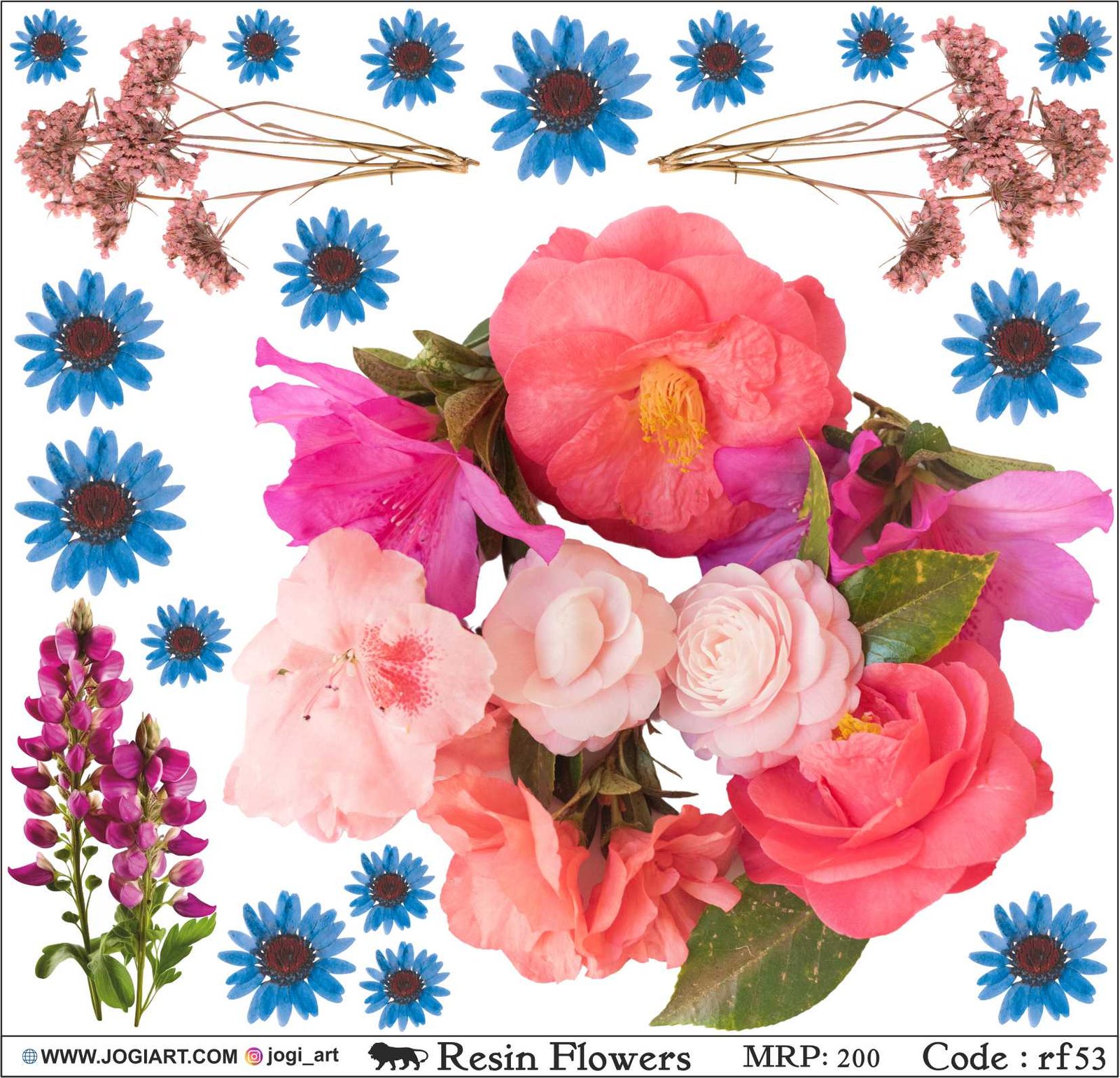 Resin flower Sticker - rf53