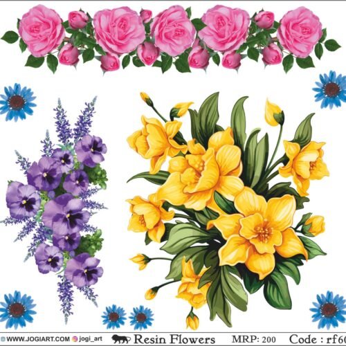 Resin flower Sticker - rf60