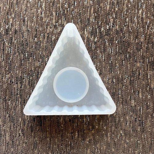 Triangle With Round Tea-Light Holder Mould