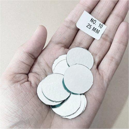 No.10 -Round shape mirror -25MM  For Lippan & Embroidery Art