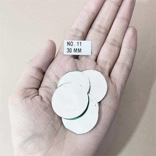 No.11 -Round shape mirror -30MM  For Lippan & Embroidery Art