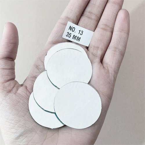 No.13 -Round shape mirror - 37 MM  For Lippan & Embroidery Art