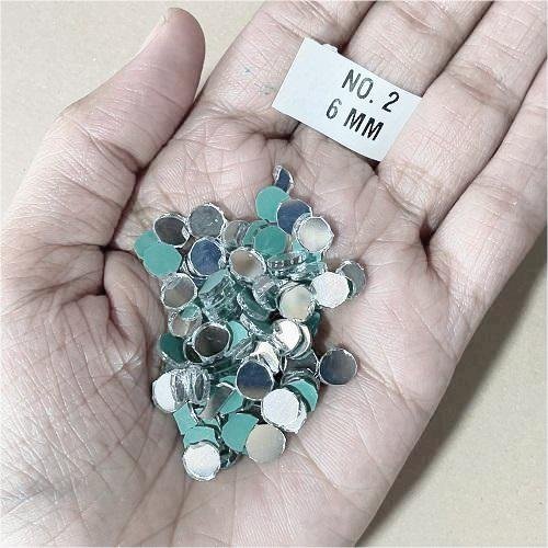 No.2 -Round shape mirror - 6MM For Lippan & Embroidery Art