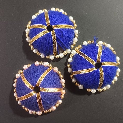 Gota & Beads Katori Umbrella Big - color Blue - Pack Of 5
