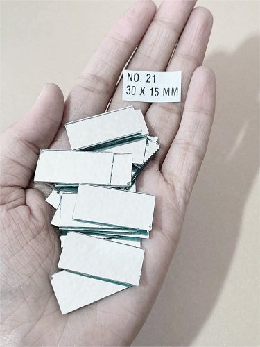 No. 21 -Rectangle shape mirror - 14 X 30 MM For Lippan & Embroidery Art