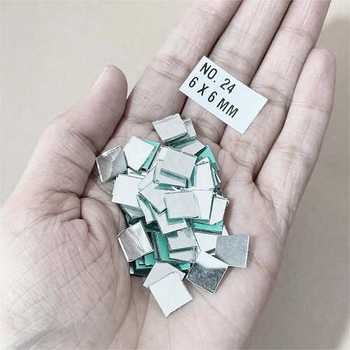 No. 24 -Square shape mirror - 9 x 9 MM For Lippan & Embroidery Art