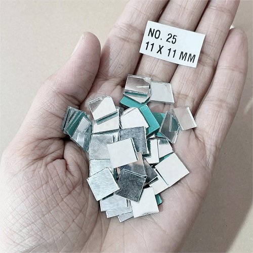 No. 25 -Square shape mirror - 10 x 10 MM For Lippan & Embroidery Art