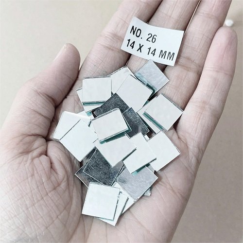 No. 26 -Square shape mirror - 12 x 12 MM For Lippan & Embroidery Art