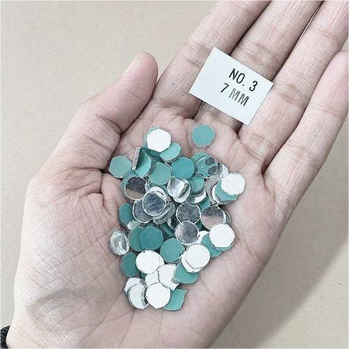 No.3 -Round shape mirror - 8MM For Lippan & Embroidery Art