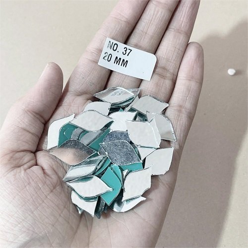 No. 37 -Oval Eye shape mirror - 24 MM For Lippan & Embroidery Art