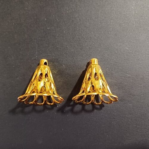 Golden Bell Shape Latkan for Toran Making | Pack of 5