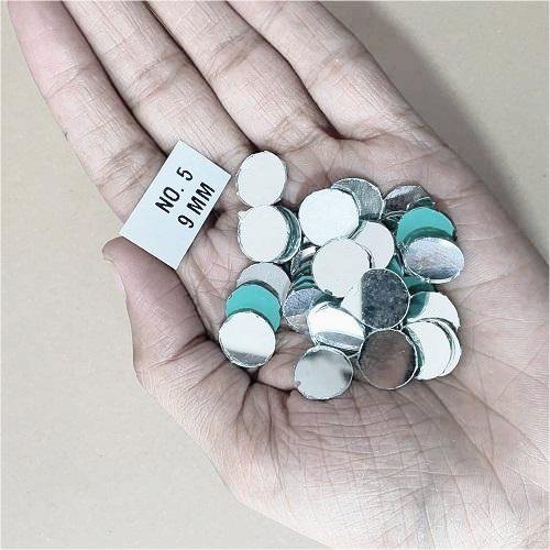 No.5 -Round shape mirror -14MM  For Lippan & Embroidery Art