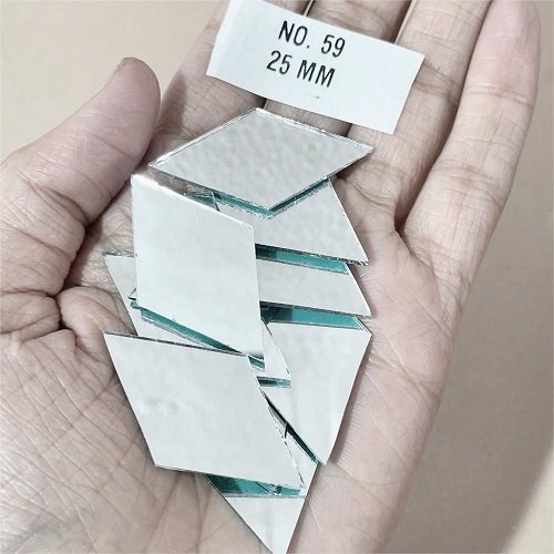 No. 59 -Geometric shape mirror - 22 MM  For Lippan & Embroidery Art