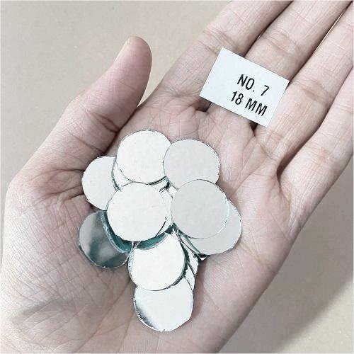 No.7 -Round shape mirror -18MM  For Lippan & Embroidery Art