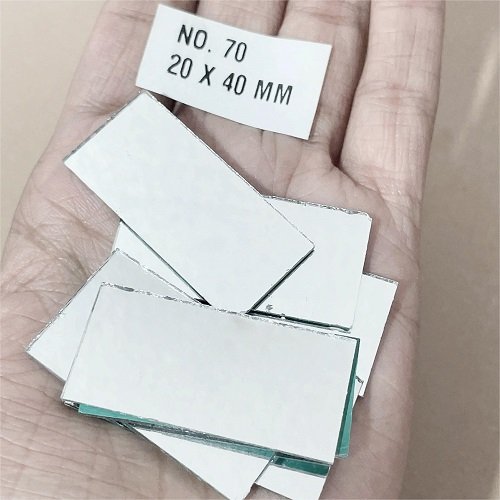 No. 70 -Rectangle shape mirror - 19 x 40 MM  For Lippan & Embroidery Art