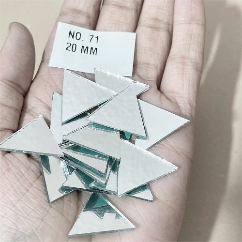 No. 61 -Triangle shape mirror - 8 MM  For Lippan & Embroidery Art
